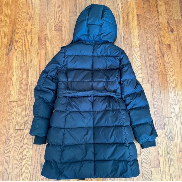 Crew Wintress Black Down Puffer Belted Coat - Picture 7 of 9